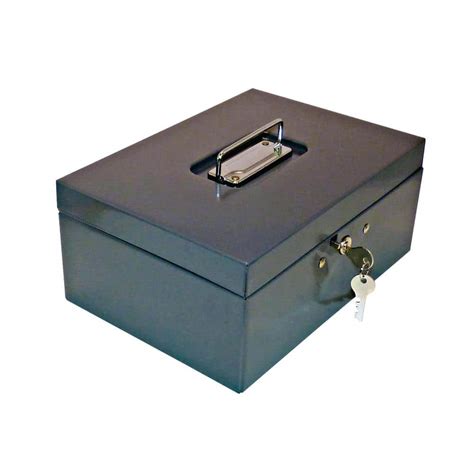 mini security box steel 12 x 24|metal lock box with handle.